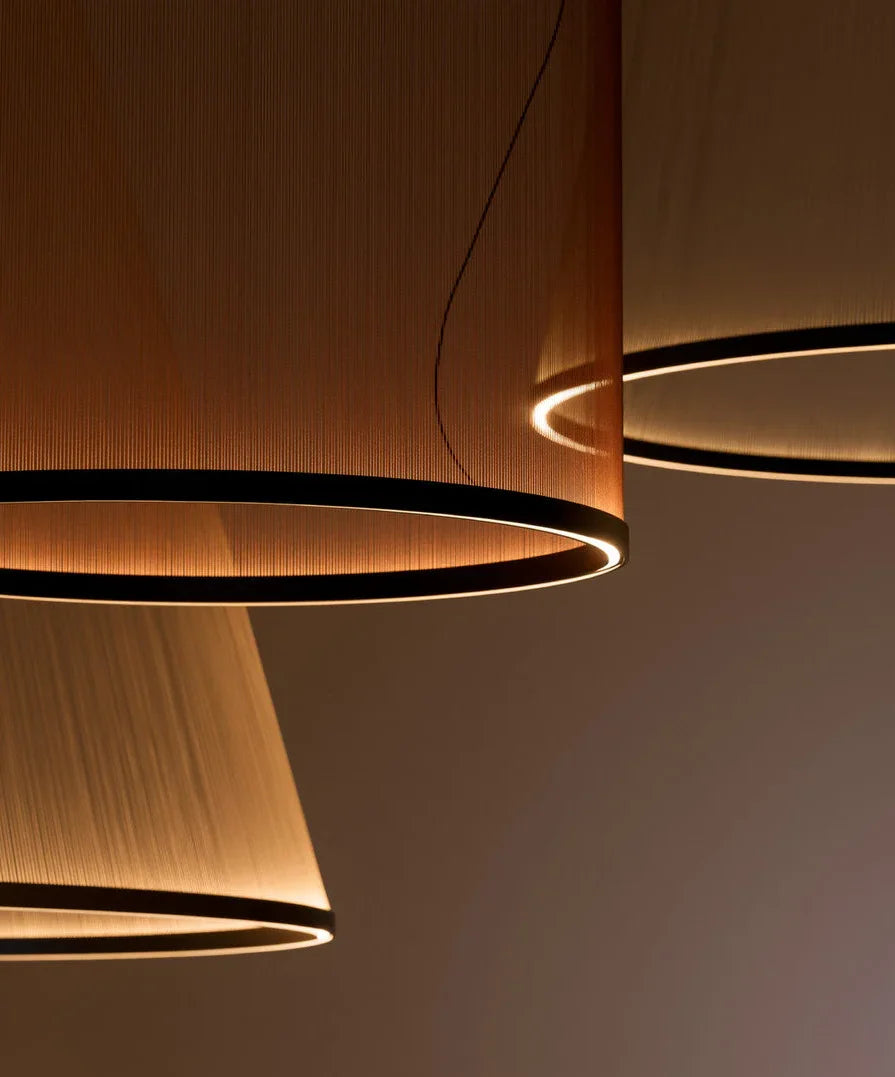 Hanglamp Cluster Staal Aluminium Rood Groen Crème Woonkamer Eetkamer Hal Getrapt Multi-Pendant Messing | Sansoti