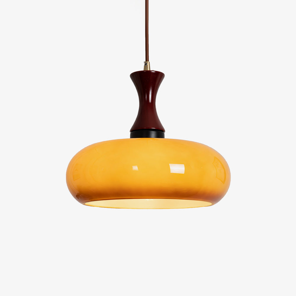 Suspension Verre Bois E27/E26 Salon Salle à Manger Chambre Rétro Vintage Éclairage | Restfield