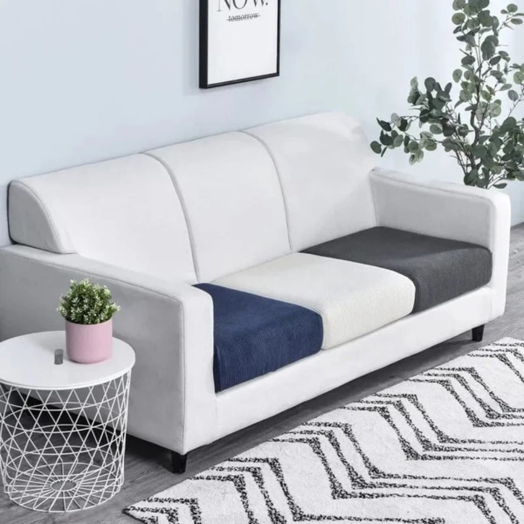 Dehnbarer Sofabezug Haustierfreundlich 100 % Polyester Waschbarer Möbelschutz 10 Größen 6 Farben Wohnzimmer | Sansoti