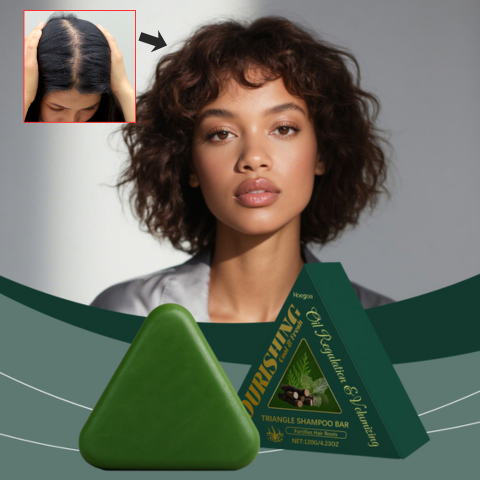 Kruidenshampoo Bar voor Voller Dikker Haar Natuurlijke Haarverzorging Scalp Balance Haargroei Stimuleren | Sansoti