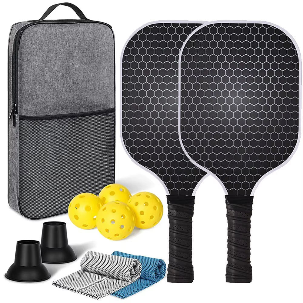 Pickleball Paddle Carbon Fiber Honeycomb Core Tournament Approved Lightweight Sports Paddle for Competition | Sansoti