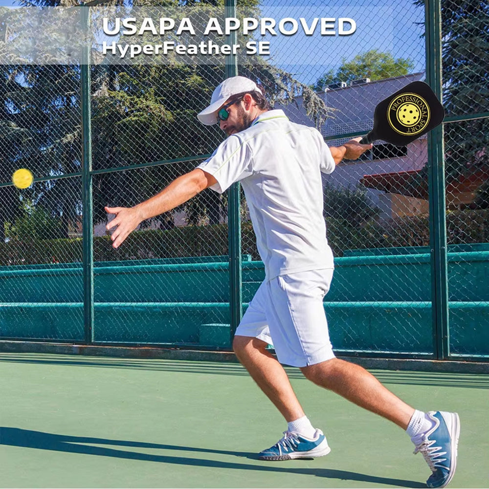 Pickleball Paddle Carbon Fiber Honeycomb Core Tournament Approved Lightweight Sports Paddle for Competition | Sansoti