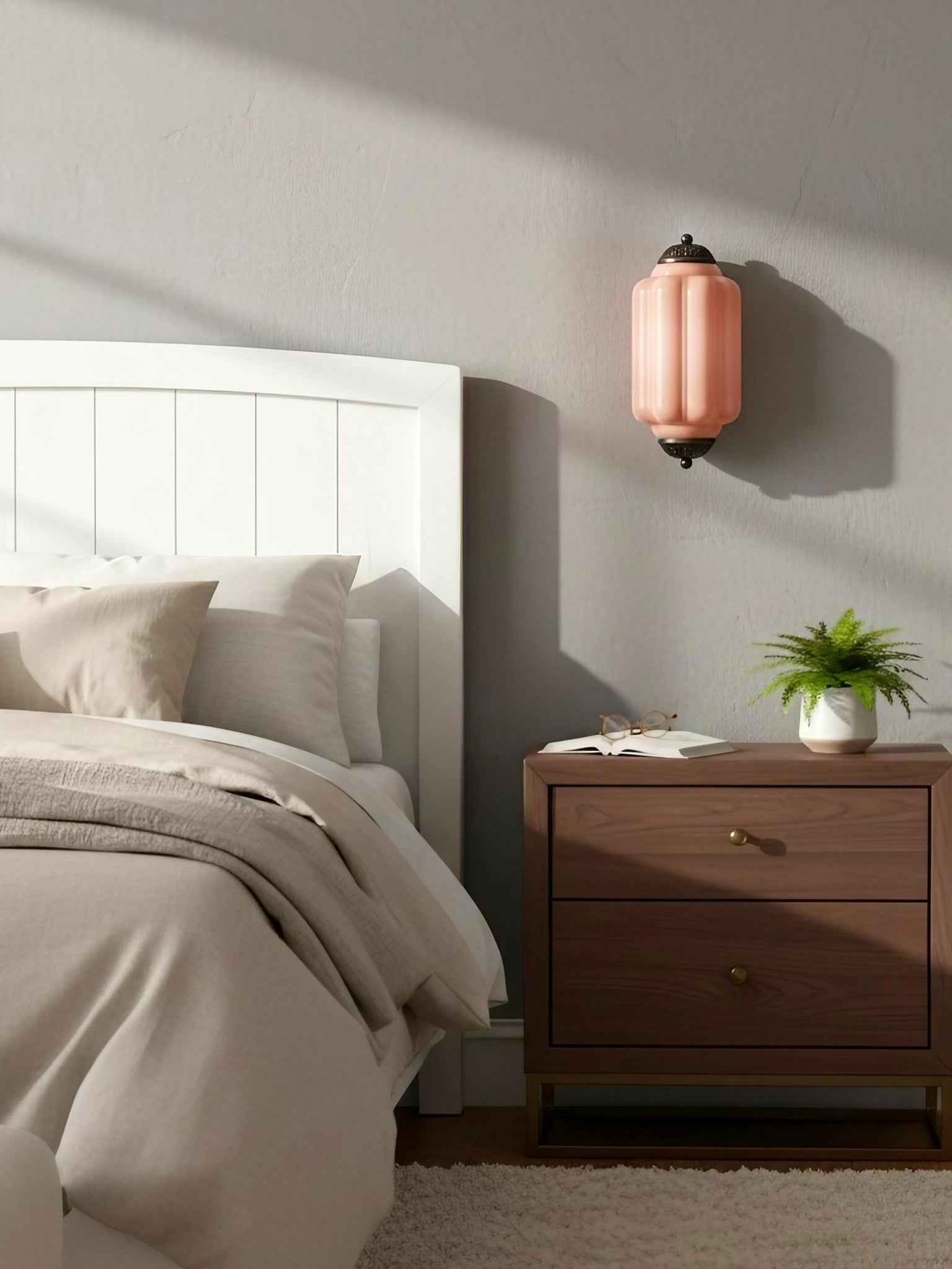 Wandlamp Melkglas voor Slaapkamer Gang Scandinavische Stijl | Sansoti