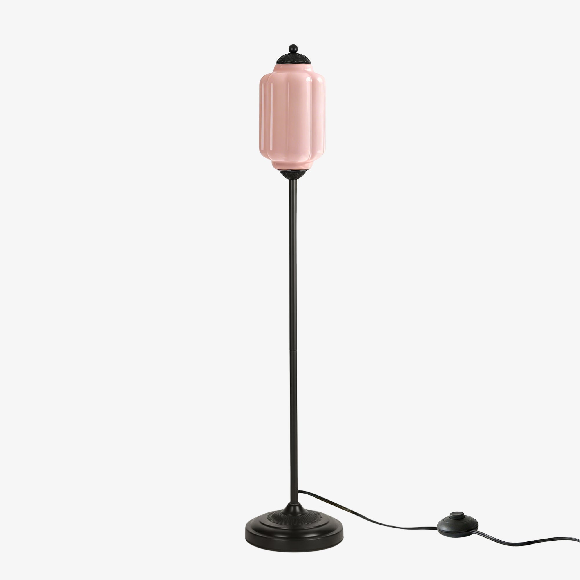 Decoratieve Glazen Pompoen Vloerlamp Retro Organische Stijl Woonkamer Staande Lamp | Sansoti