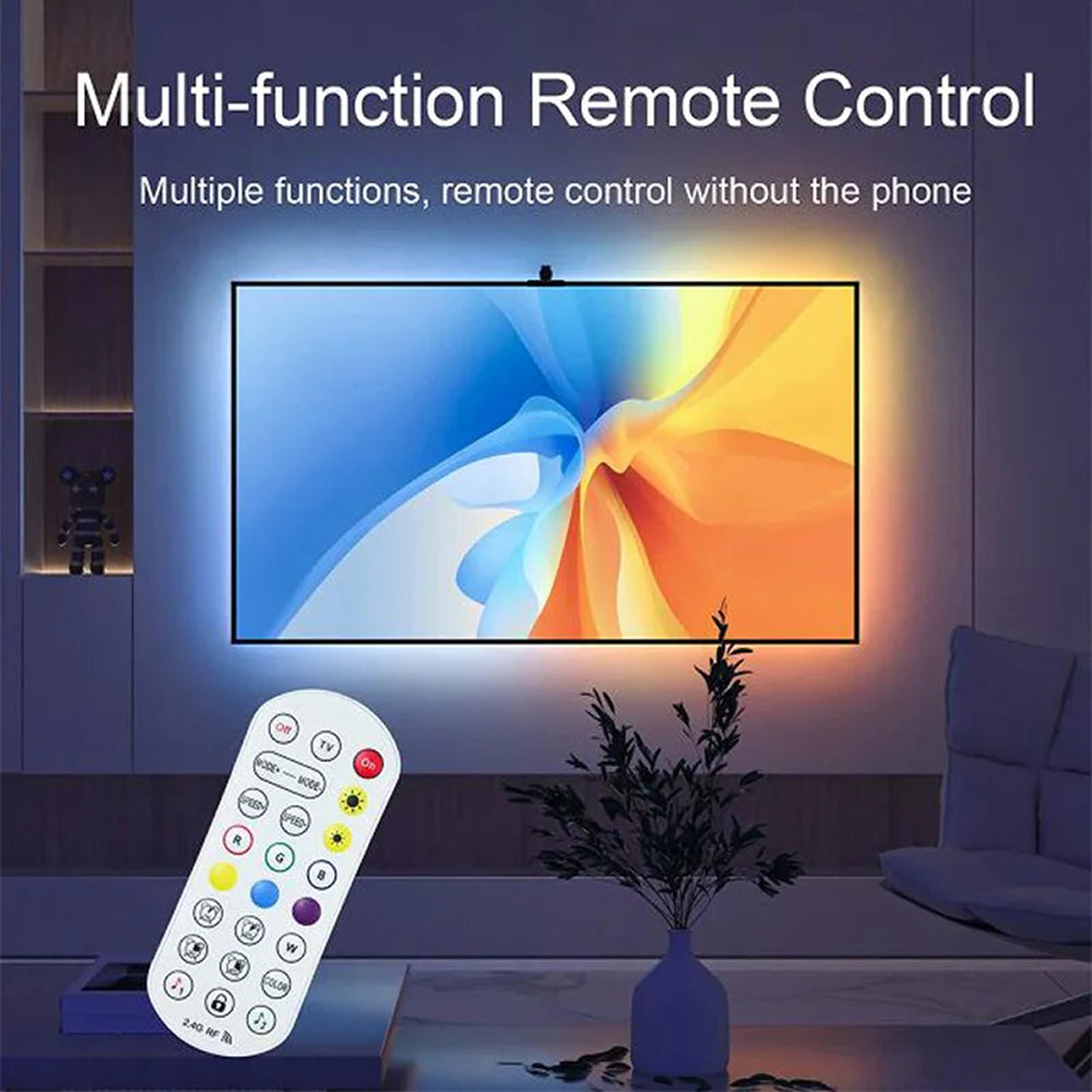 RGB LED Strip voor TV 55-75 inch met Smart Camerasync Muziekmodus App-bediening USB-aansluiting Sfeerverlichting | Sansoti