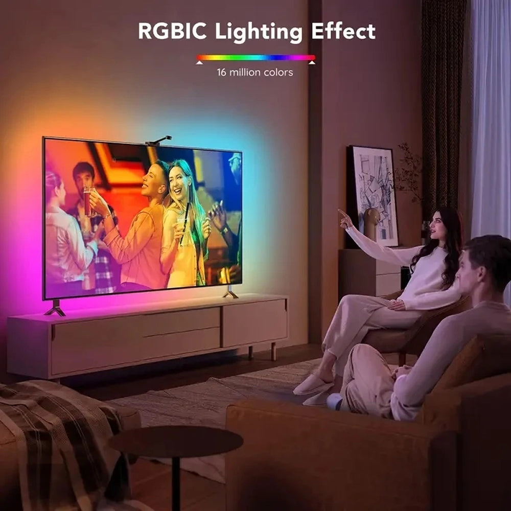 RGB LED Strip voor TV 55-75 inch met Smart Camerasync Muziekmodus App-bediening USB-aansluiting Sfeerverlichting | Sansoti