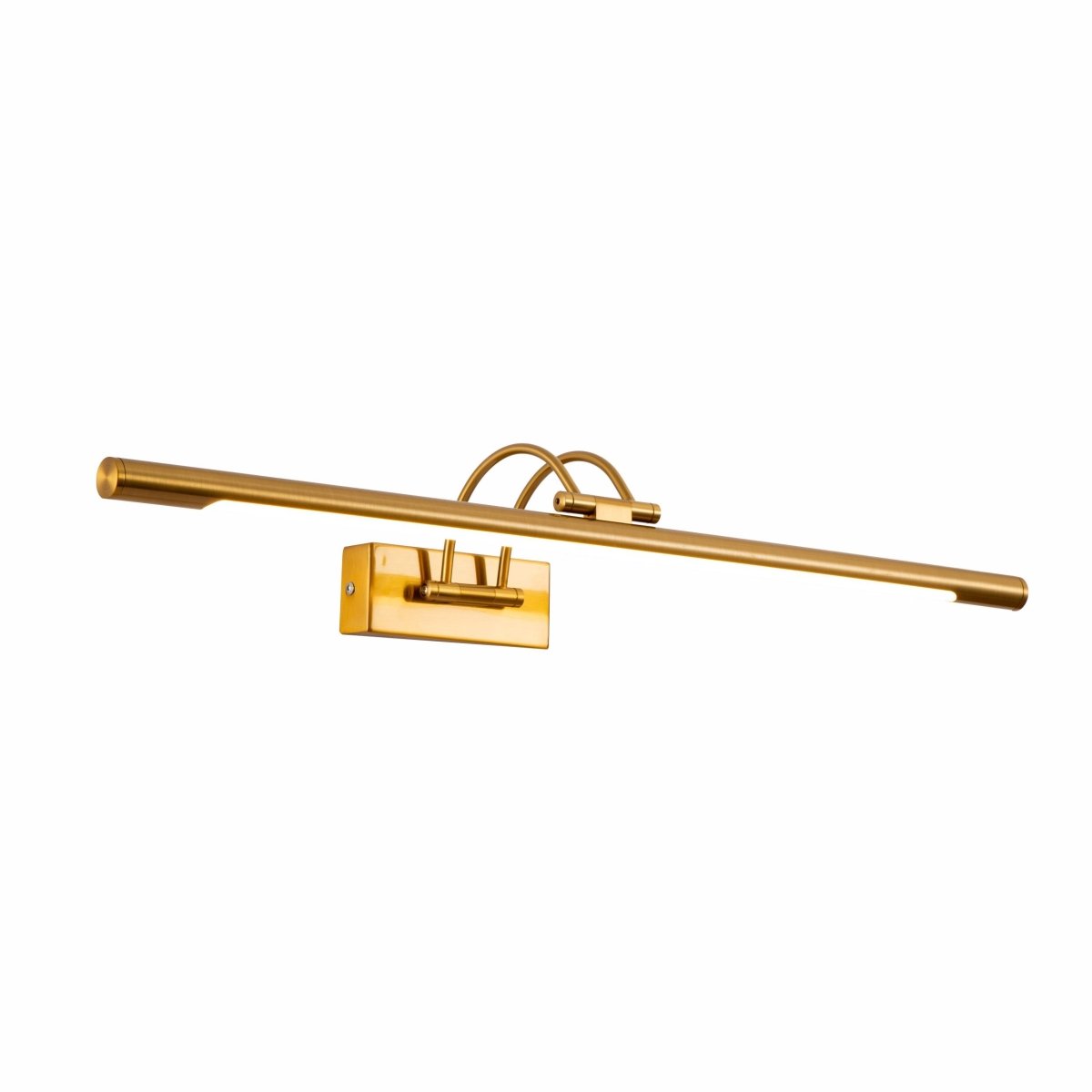 Spiegelleuchte LED Warmweiß 3000K 8W 64cm Gold Nickel Messing Chrom Bilderlampe Wandleuchte