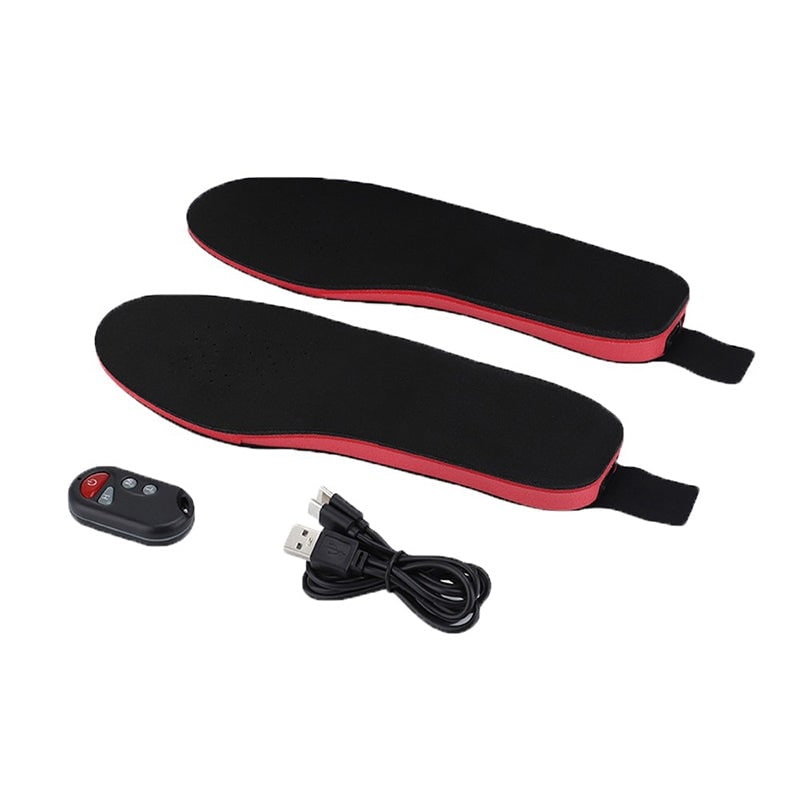 Heated Insoles with Remote Control Rechargeable Arch Support Comfortable Winter Footwear | Sansoti