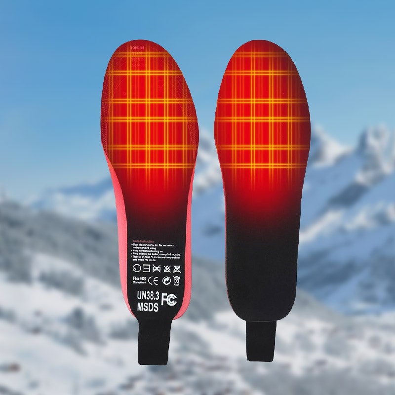 Heated Insoles with Remote Control Rechargeable Arch Support Comfortable Winter Footwear | Sansoti
