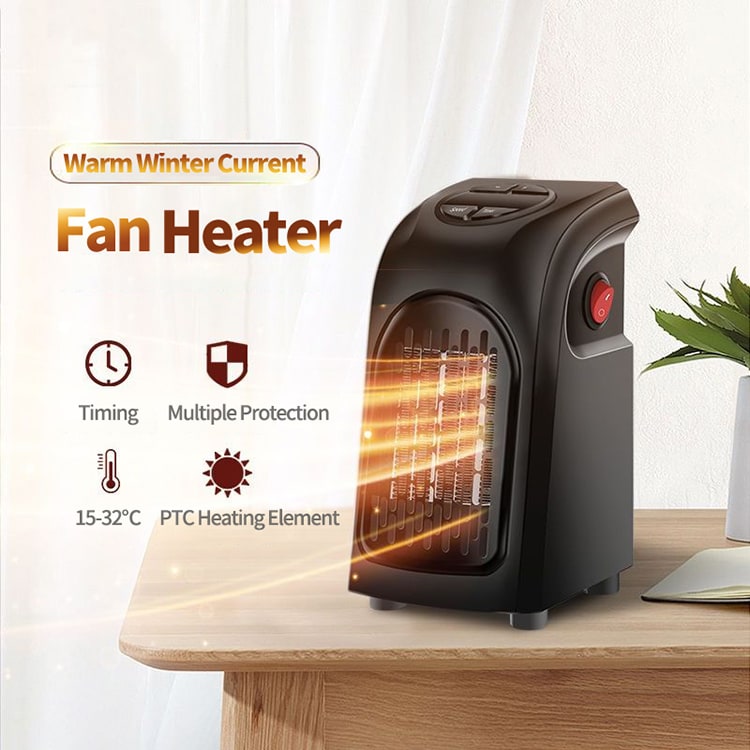 Compact Wall Heater with Digital Display and Ceramic Heating for Optimal Comfort and Warmth | Sansoti