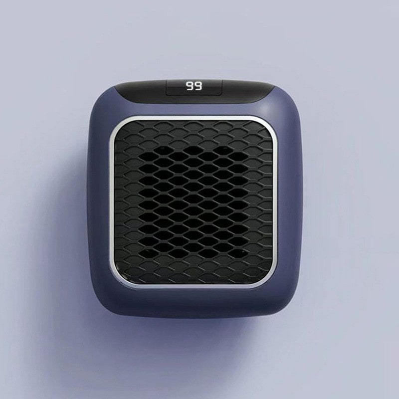 Kompaktowy grzejnik wtyczkowy z cyfrowym wyświetlaczem, timerem i regulowanym termostatem do sypialni i łazienki do 20m² | Sansoti