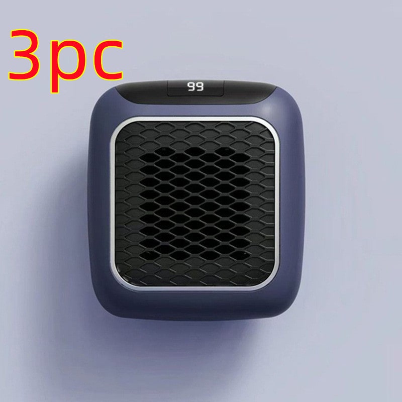 Kompaktowy grzejnik wtyczkowy z cyfrowym wyświetlaczem, timerem i regulowanym termostatem do sypialni i łazienki do 20m² | Sansoti