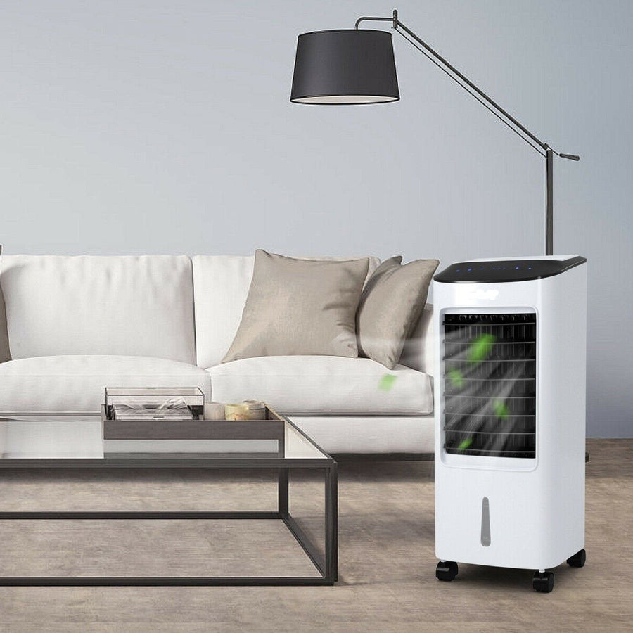 Przenośny klimatyzer na kółkach, moc chłodzenia 2300 W, cichy wentylator, chłodzenie ewaporacyjne pomieszczeń, sypialnia | Sansoti