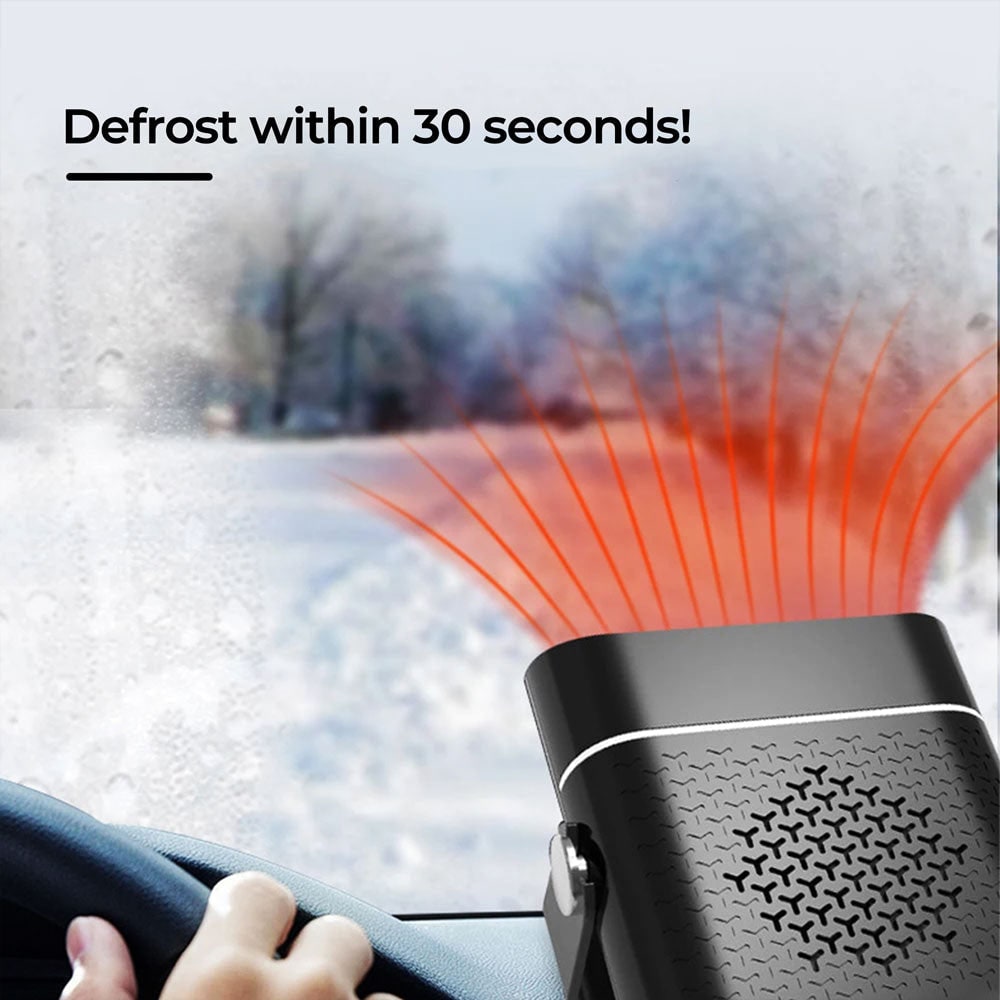 Autoverwarmer 12V Draagbaar met Ventilator Snelle Opwarming Ontdooien Dashboard Verwarming Auto Winter | Sansoti