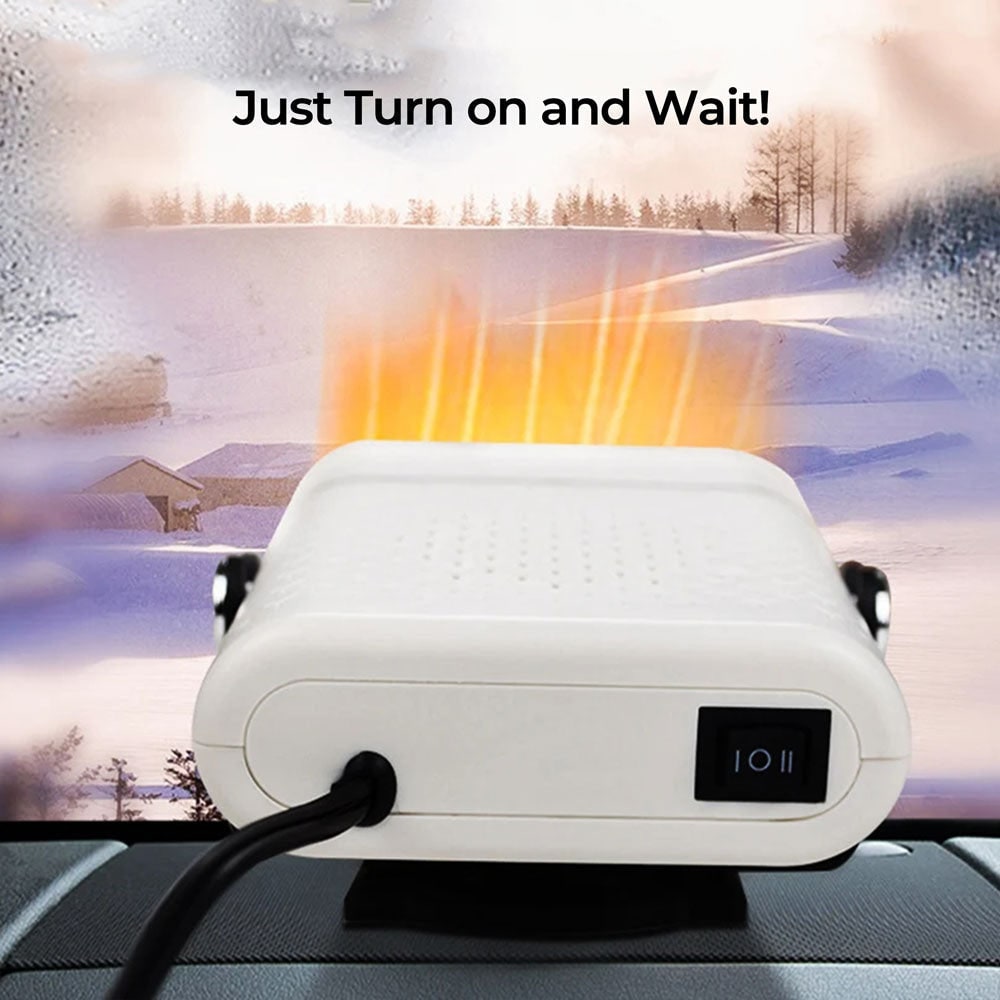 Autoverwarmer 12V Draagbaar met Ventilator Snelle Opwarming Ontdooien Dashboard Verwarming Auto Winter | Sansoti