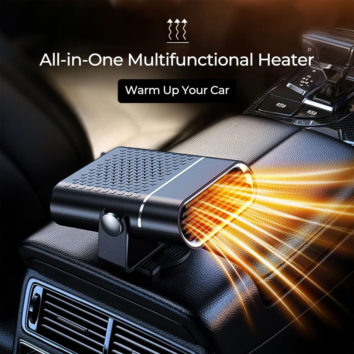 Autoverwarmer 12V Draagbaar met Ventilator Snelle Opwarming Ontdooien Dashboard Verwarming Auto Winter | Sansoti