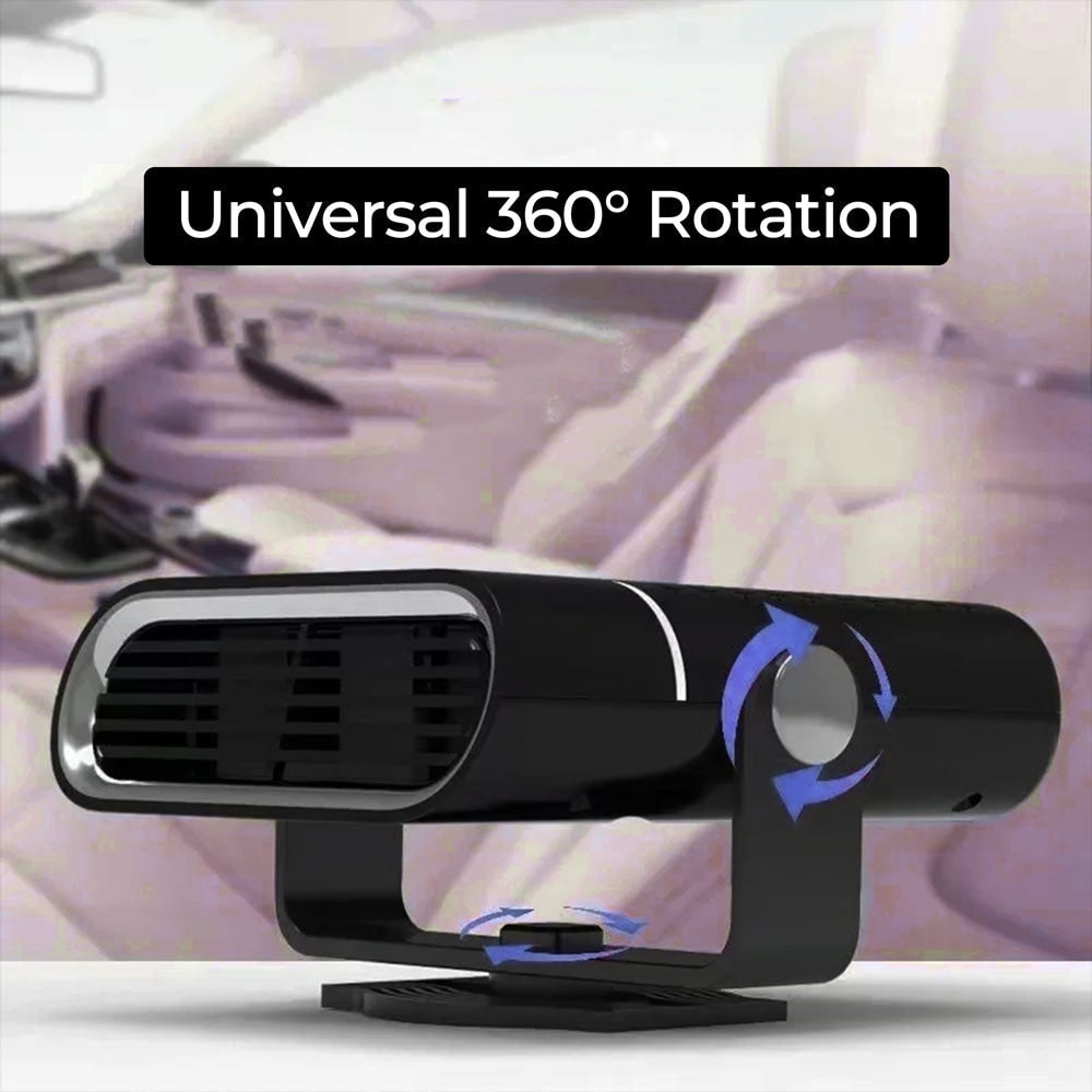 Autoverwarmer 12V Draagbaar met Ventilator Snelle Opwarming Ontdooien Dashboard Verwarming Auto Winter | Sansoti
