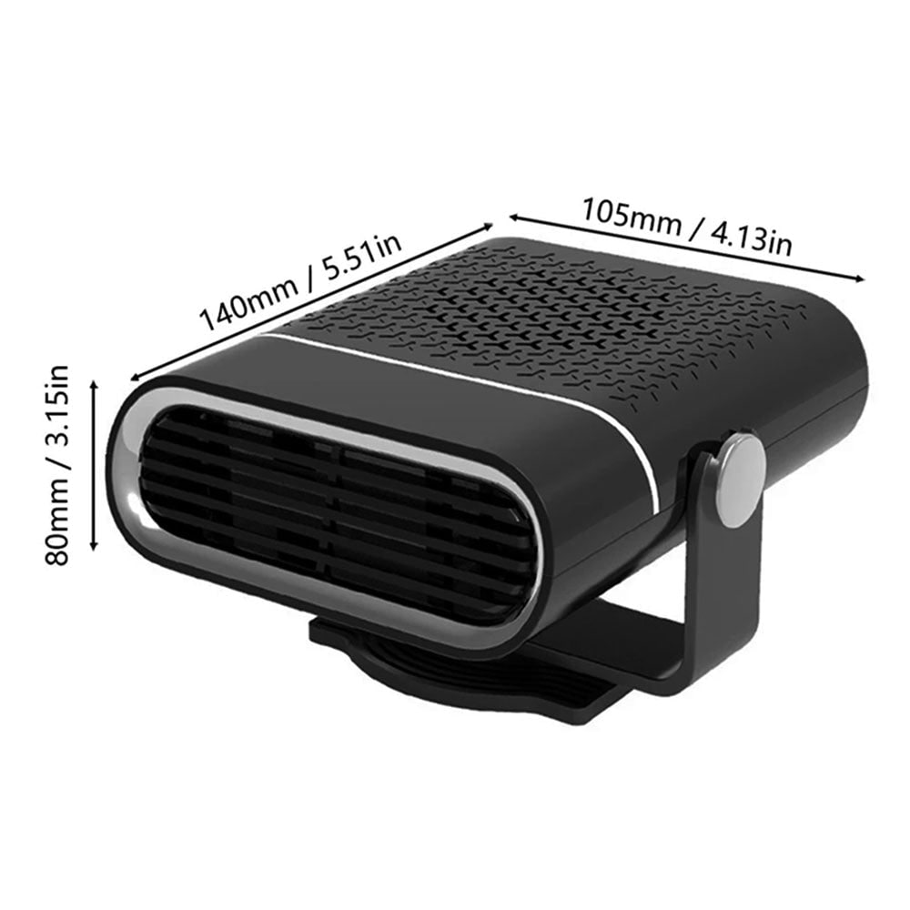 Autoverwarmer 12V Draagbaar met Ventilator Snelle Opwarming Ontdooien Dashboard Verwarming Auto Winter | Sansoti