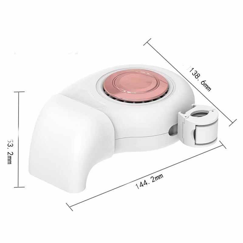 12V Interieur Ventilator Auto met Warme & Koele Lucht Functie Draaibaar Ontdooiventilator Voorruit Verwarmend | Sansoti