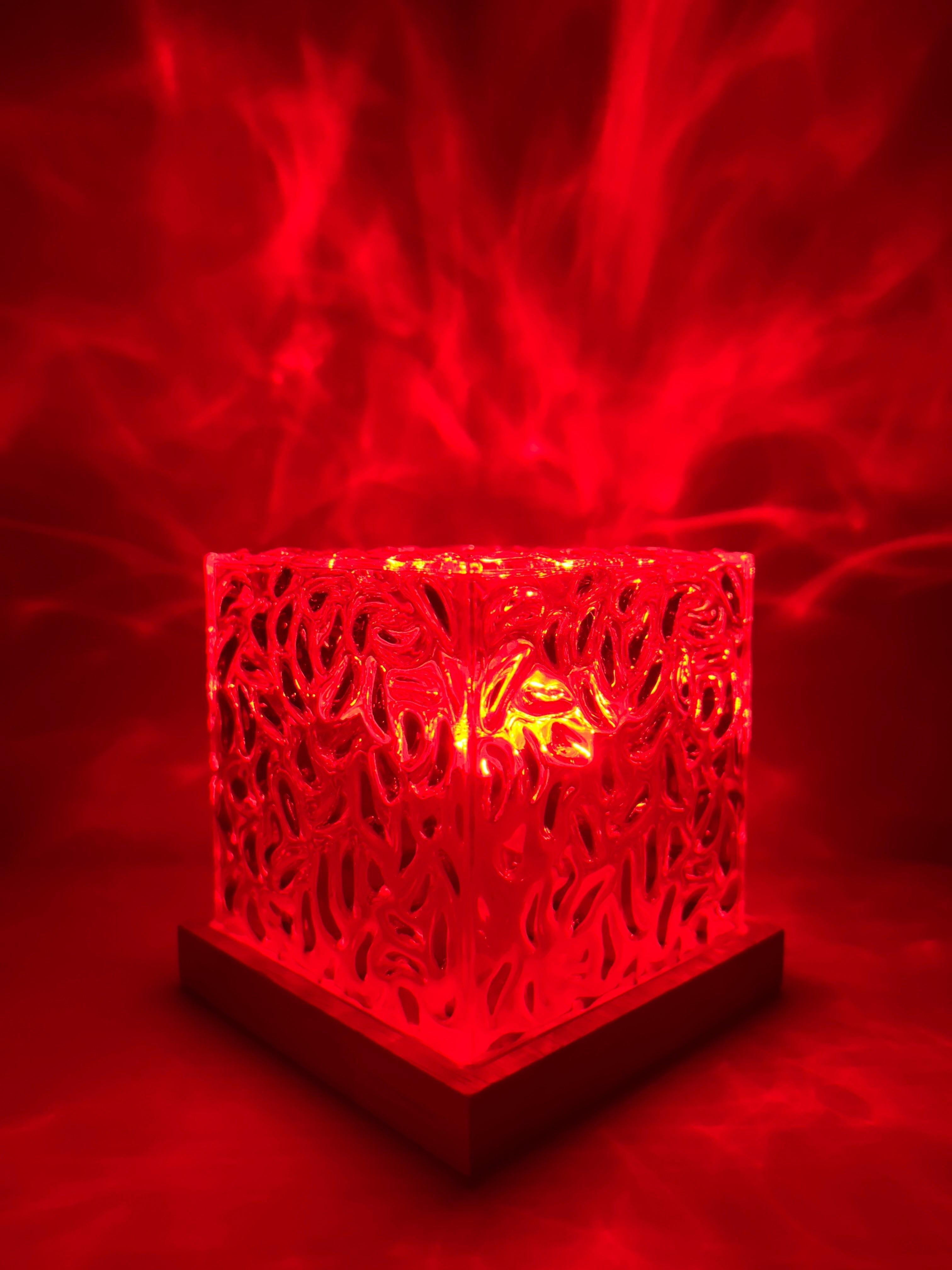 LED Nachtlampje Watergolven Projector met Afstandsbediening voor Slaapkamer Sfeerverlichting Ontspanning | Sansoti