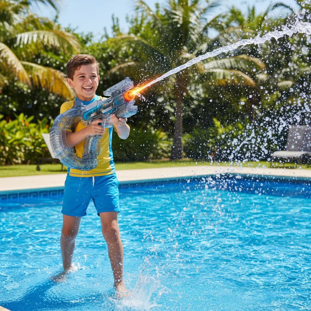Elektrische Waterpistool voor Kinderen – Fun Outdoor Speelgoed met Groot Reservoir voor Zomer Waterpret | Sansoti