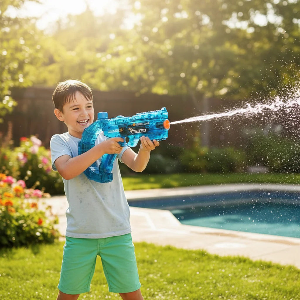 Elektrische Waterpistool voor Kinderen – Fun Outdoor Speelgoed met Groot Reservoir voor Zomer Waterpret | Sansoti
