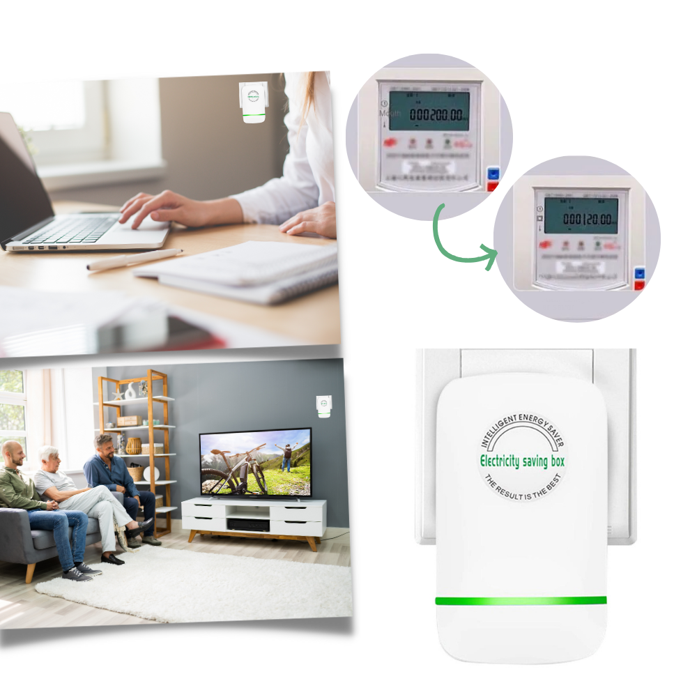 Energiebespaarmodule Stopcontact EU/US Plug voor Lagere Stroomkosten Elektriciteitsbesparing Thuisgebruik | Sansoti