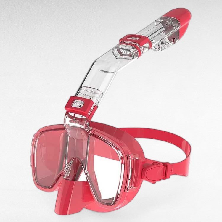 Opvouwbaar Snorkelmasker 180° Panoramisch Zicht Volgelaats Duikbril met Geïntegreerd Ademsysteem Watersport | Sansoti