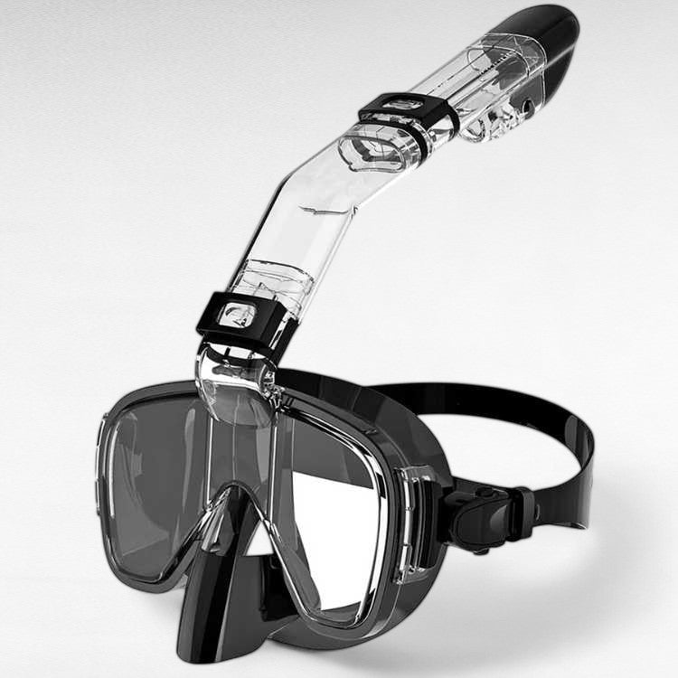 Opvouwbaar Snorkelmasker 180° Panoramisch Zicht Volgelaats Duikbril met Geïntegreerd Ademsysteem Watersport | Sansoti