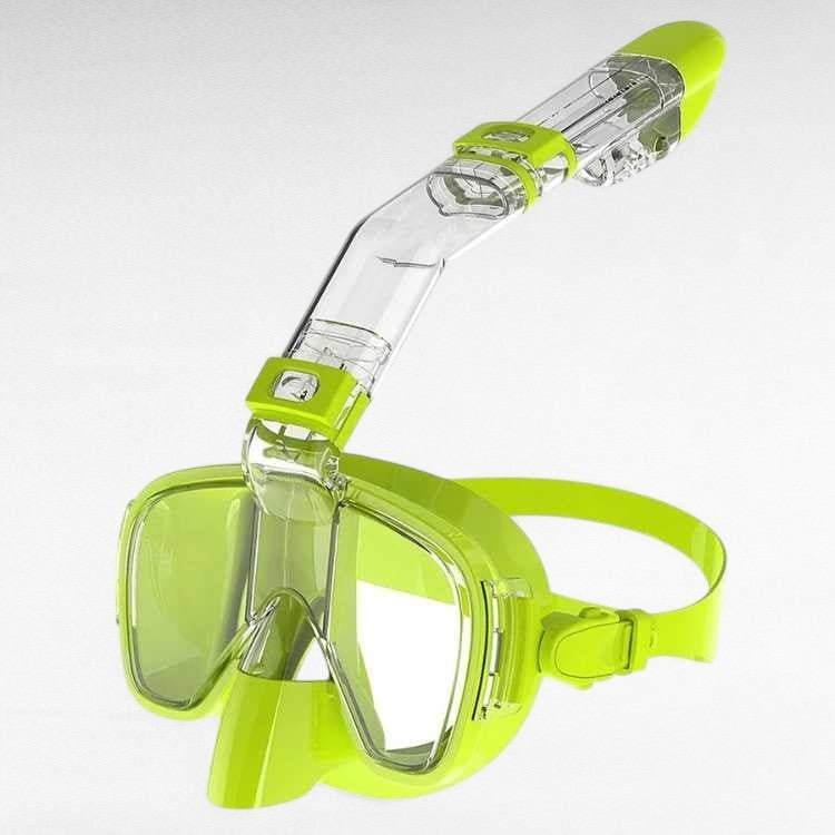 Opvouwbaar Snorkelmasker 180° Panoramisch Zicht Volgelaats Duikbril met Geïntegreerd Ademsysteem Watersport | Sansoti