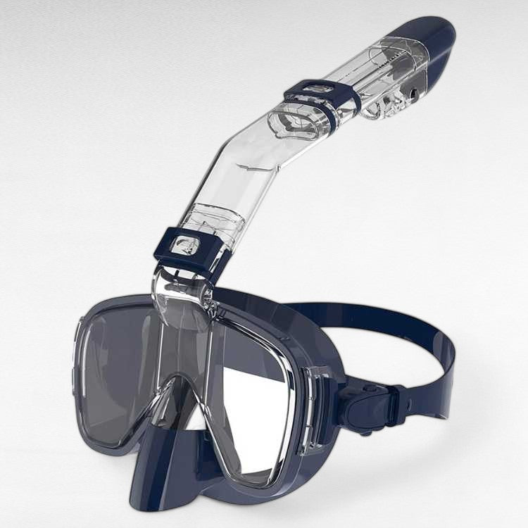 Opvouwbaar Snorkelmasker 180° Panoramisch Zicht Volgelaats Duikbril met Geïntegreerd Ademsysteem Watersport | Sansoti
