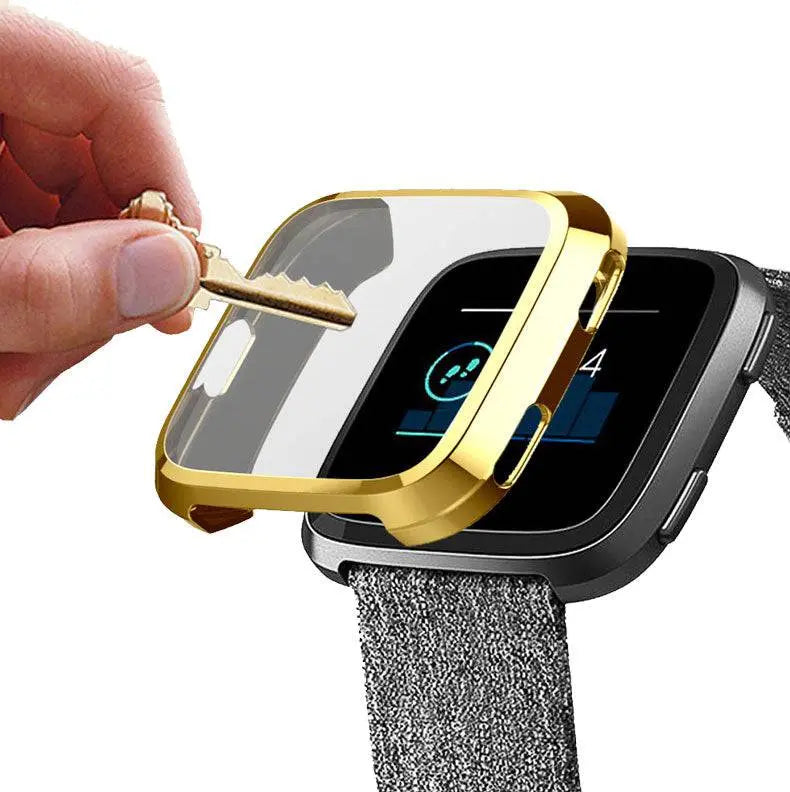 Smartwatch Beschermhoes met Geïntegreerde Schermbescherming voor Fitbit Versa 2 Volledig Rondom Beschermd | Sansoti