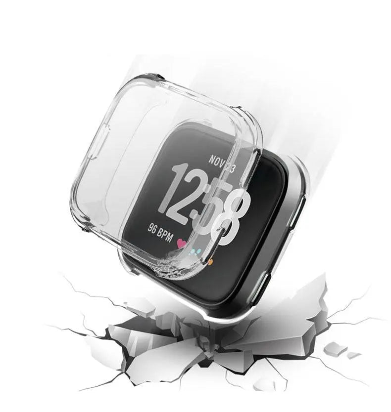 Smartwatch Beschermhoes met Geïntegreerde Schermbescherming voor Fitbit Versa 2 Volledig Rondom Beschermd | Sansoti