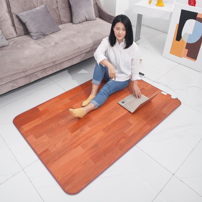 Tapis chauffant électrique pour les pieds avec réglage de température ajustable de 45-60°C, cristal de carbone | Sansoti