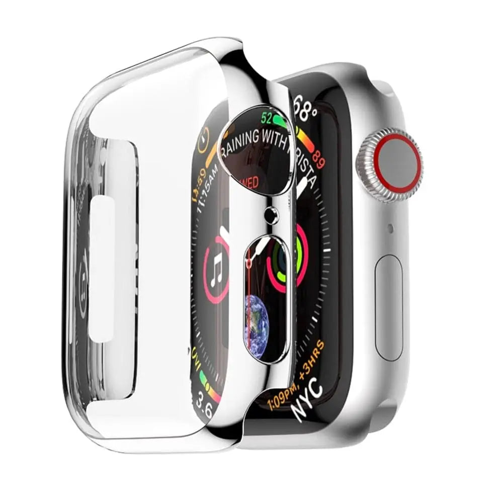 Smartwatch Protective Case 40mm 44mm Tempered Glass Polycarbonate Screen Protection Watch Accessory Case | Sansoti