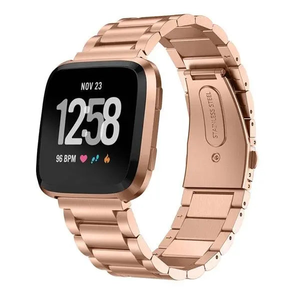 Steel Smartwatch Bracelet for Versa 2 - Adjustable Metal Wristband with Secure Clasp Elegant Watch | Sansoti