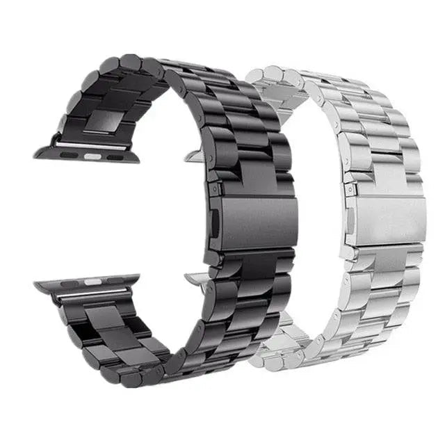 Metal Watch Bands for Smartwatch 42-49mm Stainless Steel Mesh & Link Set of 2 Adjustable | Sansoti