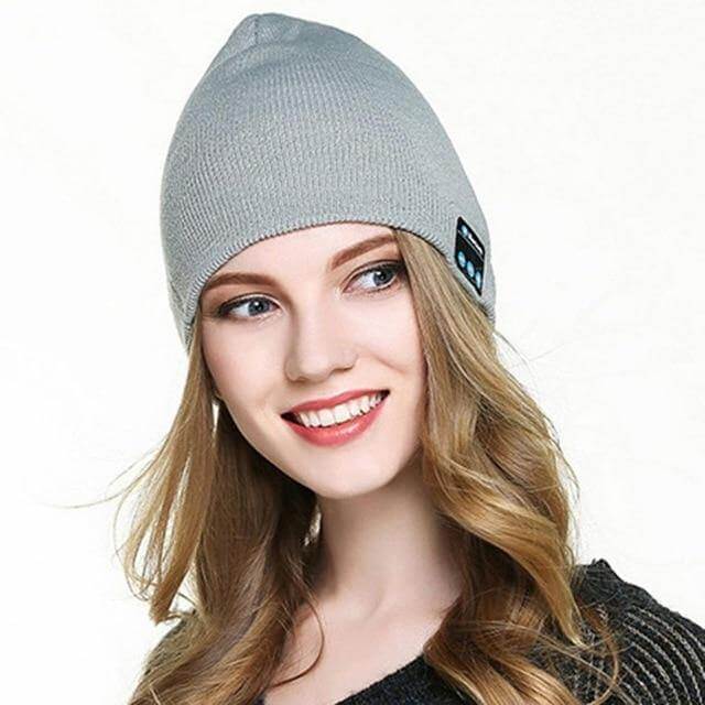 Wireless Headphone Beanie Winter Hat with Removable Speakers, Hands-Free Calling, Warm Knitted Music | Sansoti