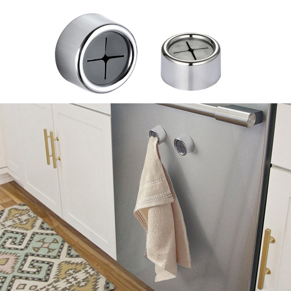 Handdoekhouder zelfklevend set 3 stuks RVS zilver keuken badkamer doekhouder wand zonder boren theedoek houder compact | Sansoti