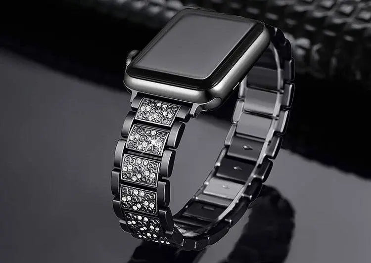 Stainless Steel Watch Band with Protective Case for 38mm 40mm 42mm 44mm Smartwatch Metal Wristband Stylish | Sansoti