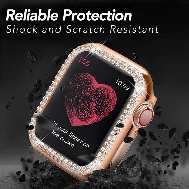 Stainless Steel Watch Band with Protective Case for 38mm 40mm 42mm 44mm Smartwatch Metal Wristband Stylish | Sansoti