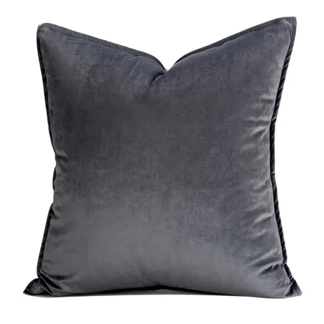 Kussenhoes Velvet 45x45 Beige Fluweel Sierkussen Woonkamer Slaapkamer Decoratief Zacht Met Rits | Sansoti