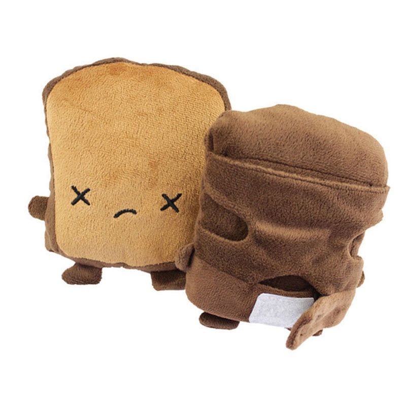 USB-beheizte fingerlose Fäustlinge im Toast-Design - Winterhandschuhe zum Tippen, Gaming, für das Büro und Homeoffice | Sansoti