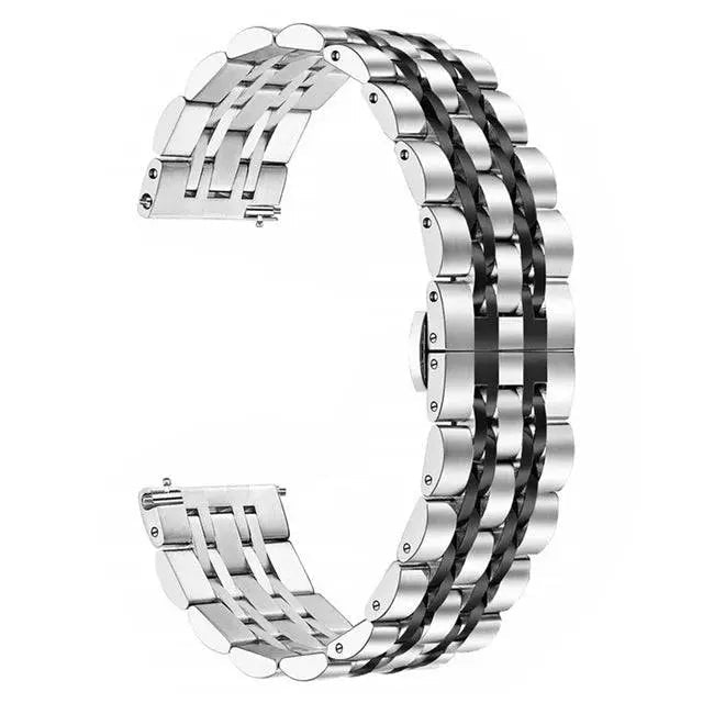 Roestvrijstalen Horlogeband 20mm 22mm Smartwatch Verstelbaar Stijlvol Polsband Metaal Universeel Accessoire | Sansoti
