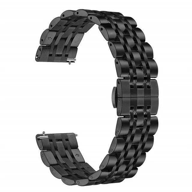 Roestvrijstalen Horlogeband 20mm 22mm Smartwatch Verstelbaar Stijlvol Polsband Metaal Universeel Accessoire | Sansoti