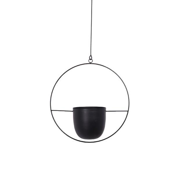 Wandplantenhouder met Minimalistisch IJzeren Frame voor Hangplanten | Sansoti