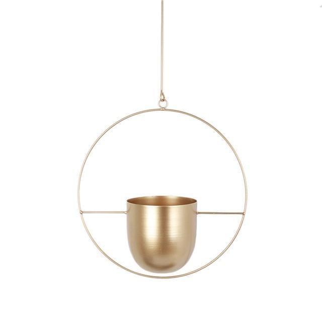 Wandplantenhouder met Minimalistisch IJzeren Frame voor Hangplanten | Sansoti