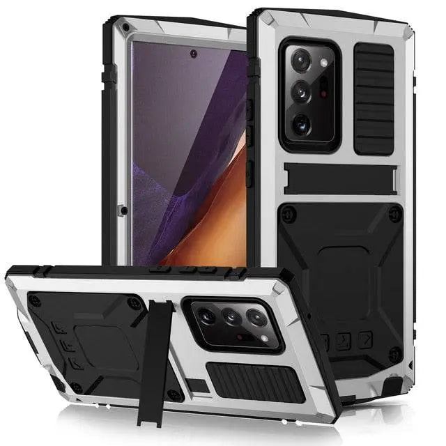 Metal Phone Case with Stand Aluminum Shockproof Protective Cover Smartphone Accessory Rugged | Sansoti