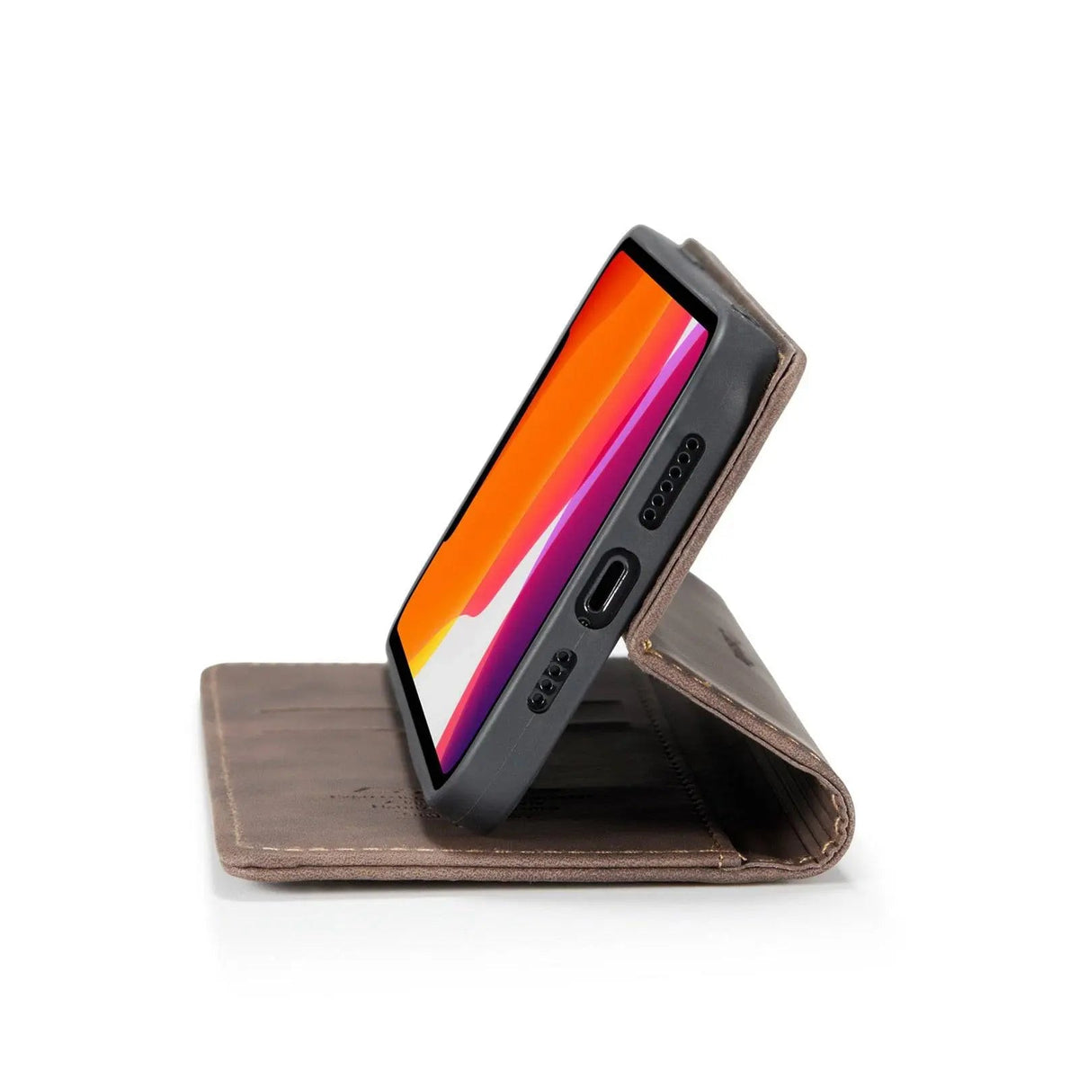 Leather Wallet Case for iPhone 12 Series – Card Holder Phone Case with All-Around Protection and Stylish Design | Sansoti
