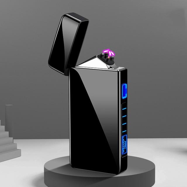 Elektrische Plasma Aansteker USB Oplaadbaar Compact Zwart Kaarsen BBQ Camping Winddicht Herlaadbaar | Sansoti